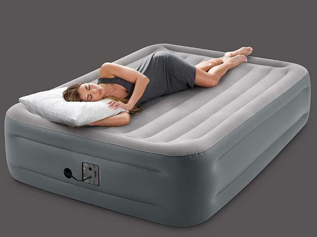 Cama Colchón Inflable Queen Size Con Bomba Eléctrica Incluid
