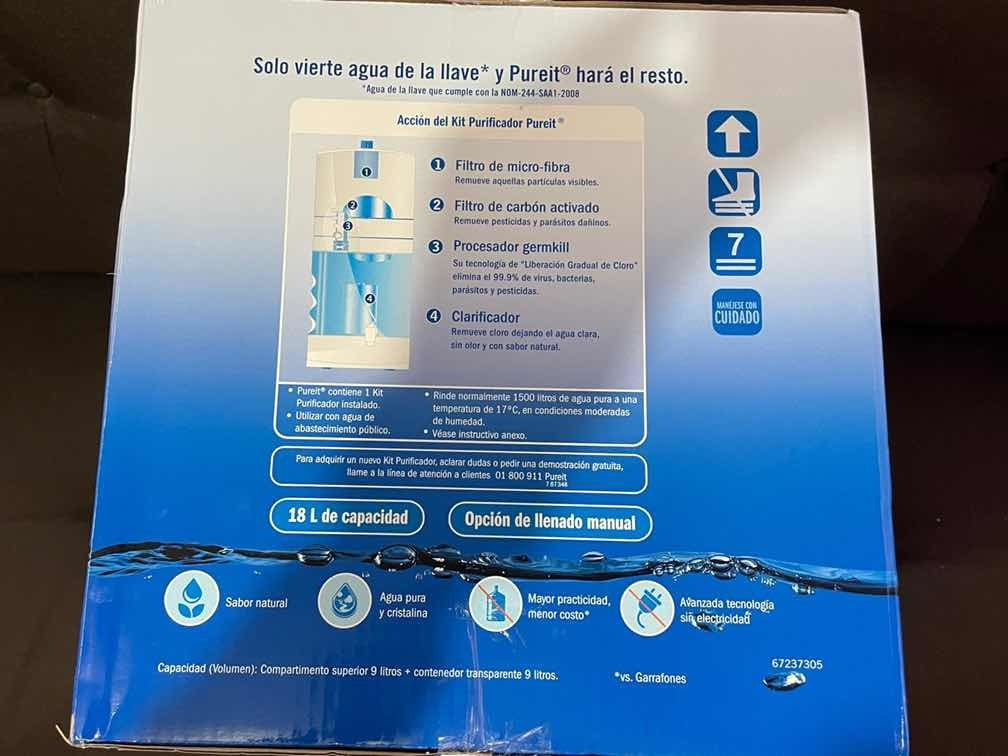 Pure It De Unilever Auto Fill 18 Litros Purificador Agua