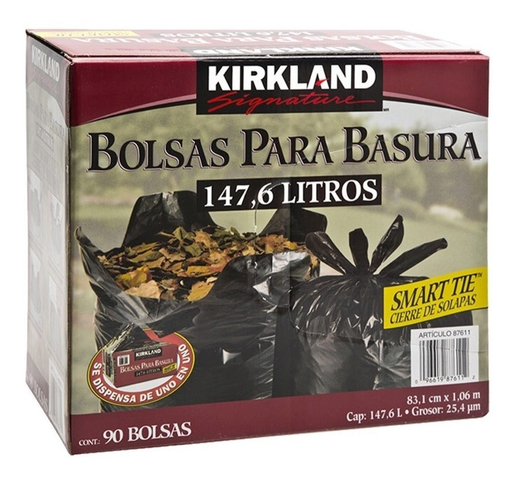 Kirland Signature, Bolsas Para Basura De Plástico 90 Piezas