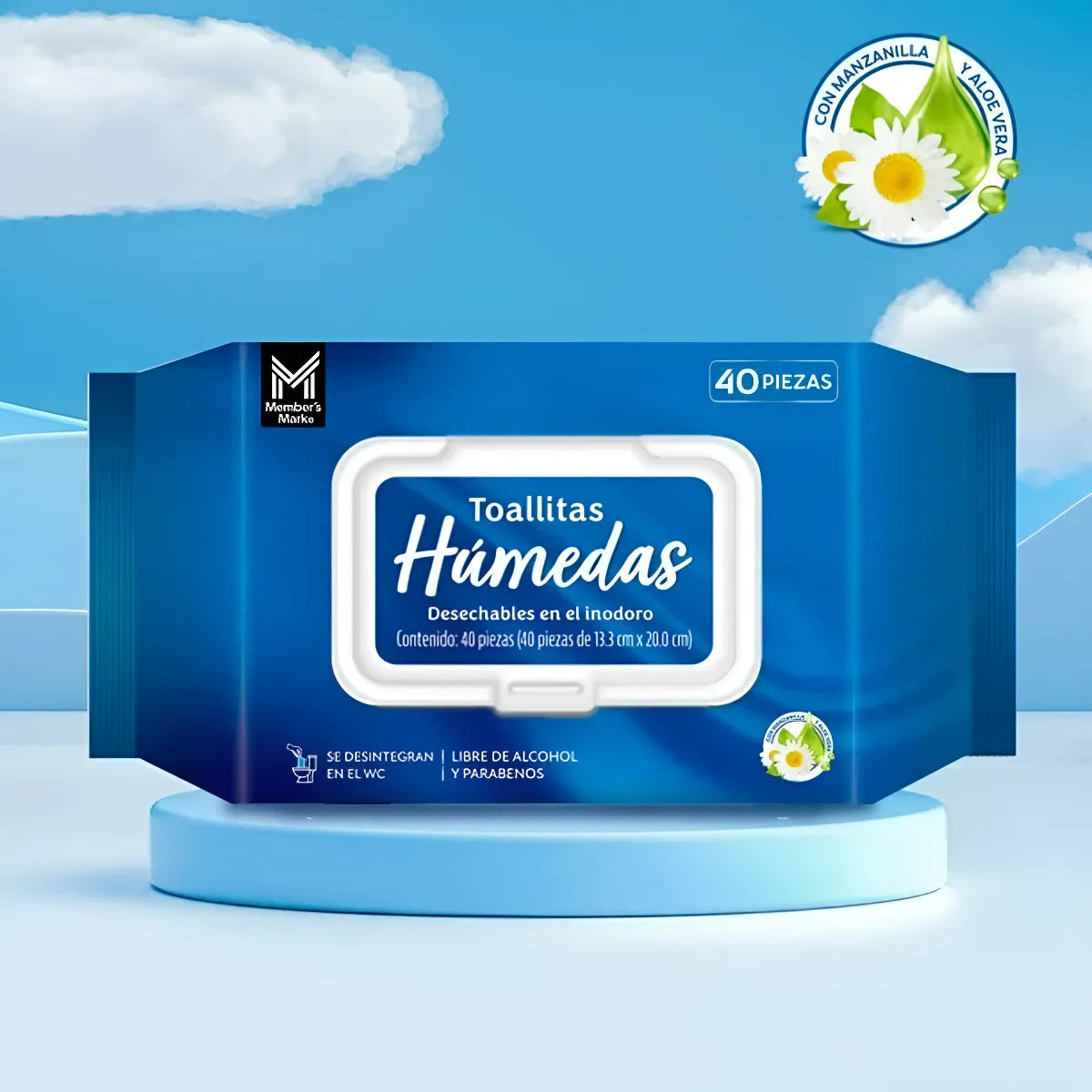 Toallitas Húmedas Desechables En El Inodoro Caja Con 400 Pz