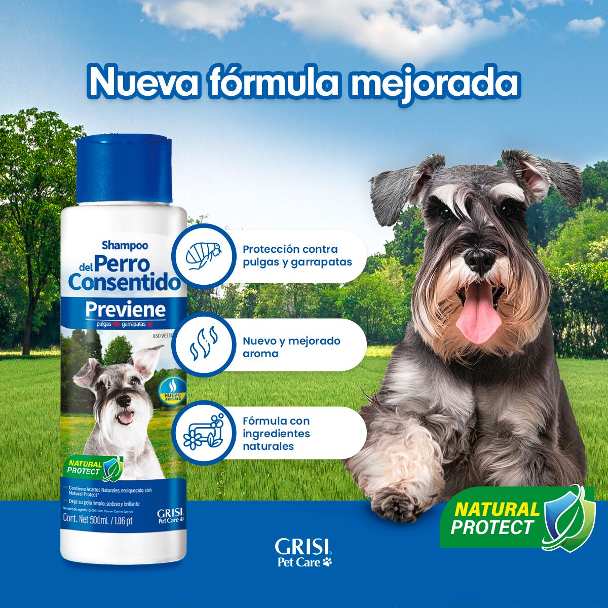 Shampoo Del Perro Consentido 500ml Fragancia Neutra