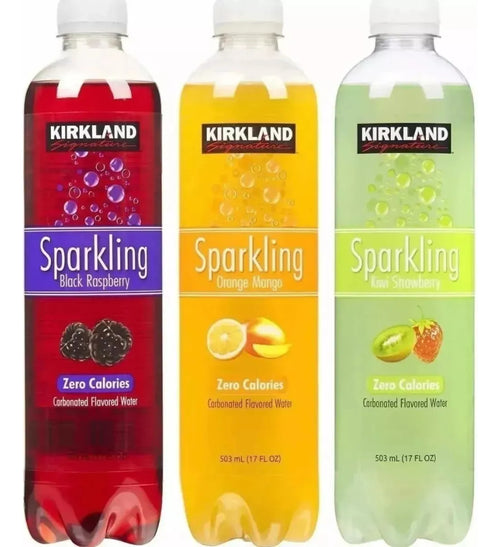Agua Carbonatada Kirkland 24 Botellas 503ml Sin Calorías