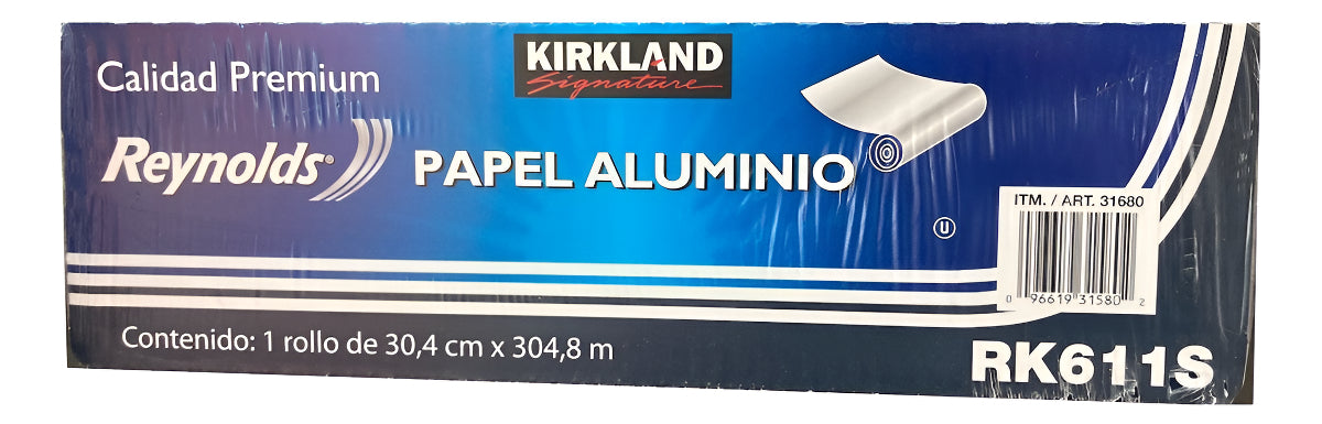 Papel Aluminio Kirkland Signature 1 Rollo