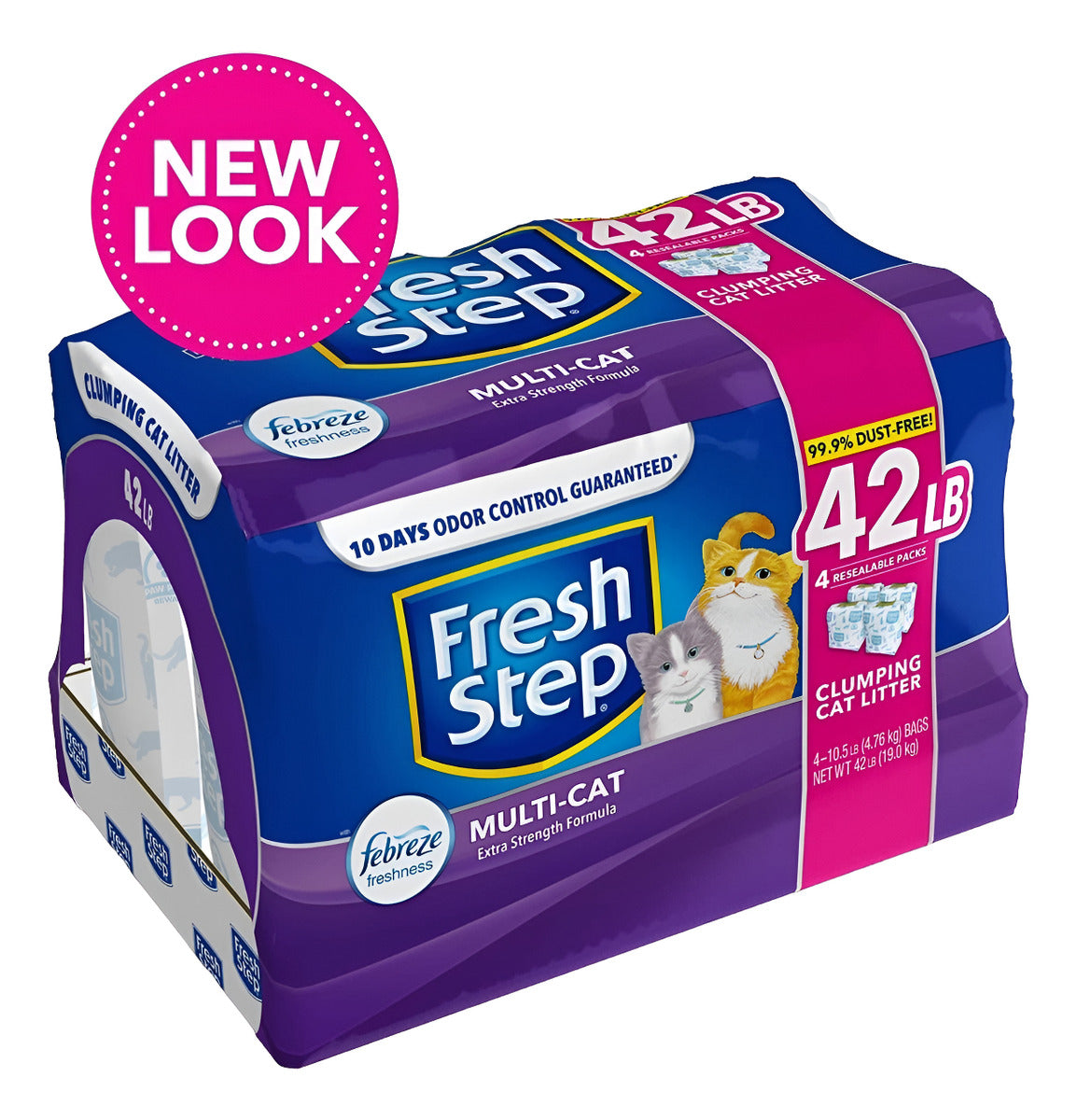Arena Para Gatos Fresh Step Con Febreze 42 Lb 19.05 Kg