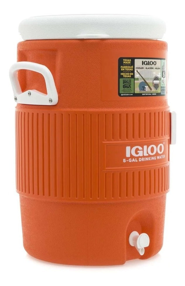 Termo Igloo 5 Galones 20 Litros Color Naranja