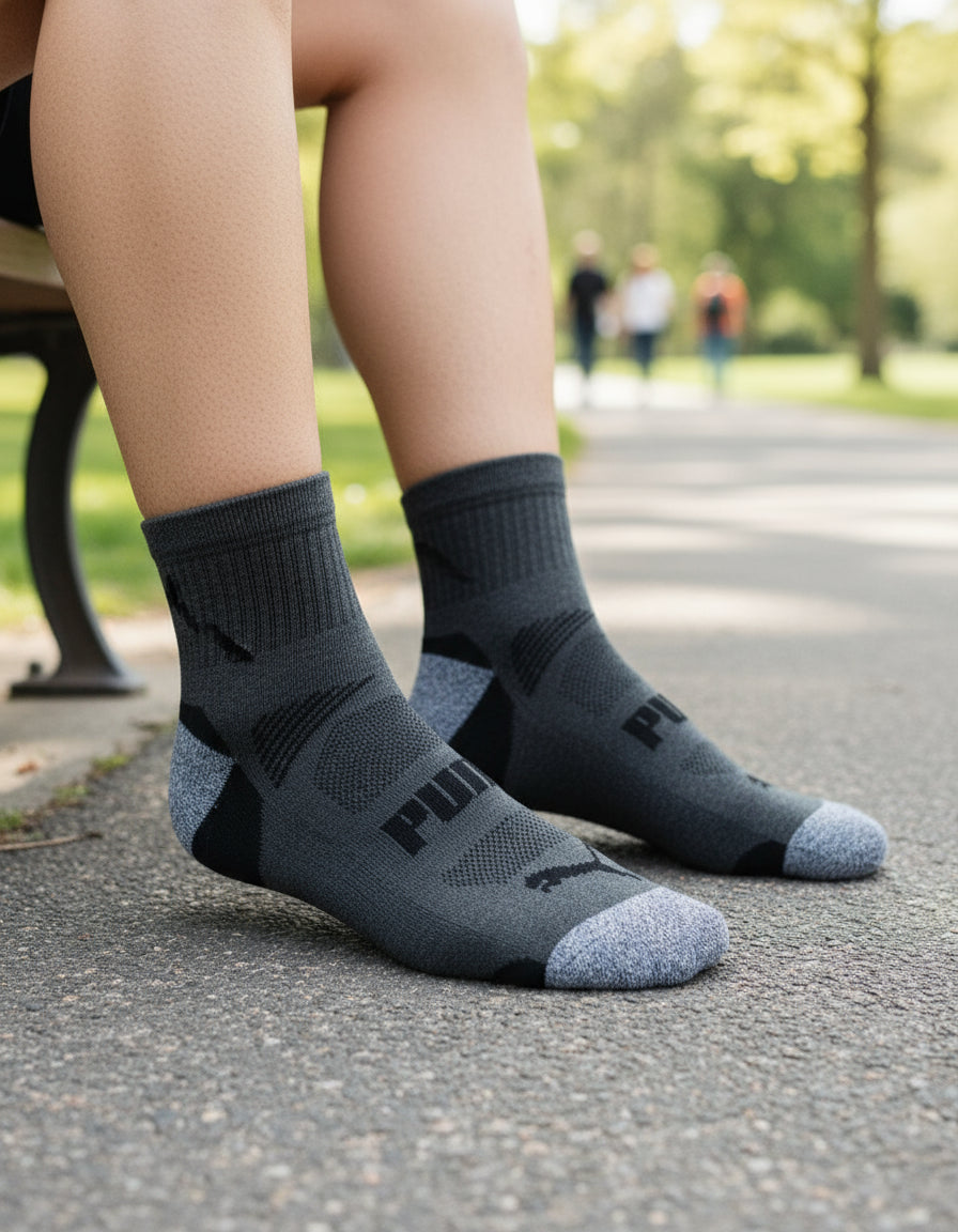 Calcetines Tines Deportivos Puma 10 Pzas Caballero 2 Colores