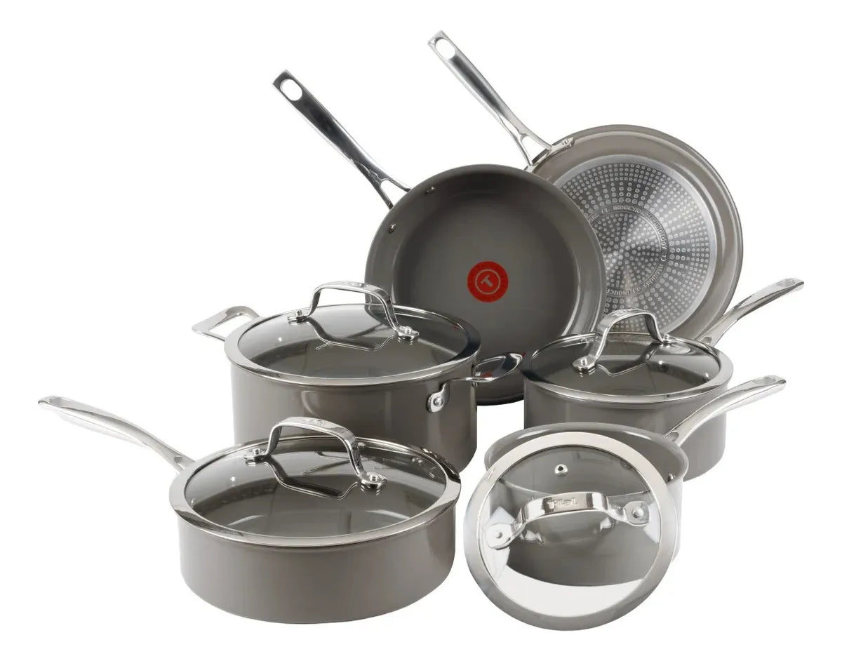 Batería De Cocina Cerámica T-fal Excellence 10 Pzas Tefal