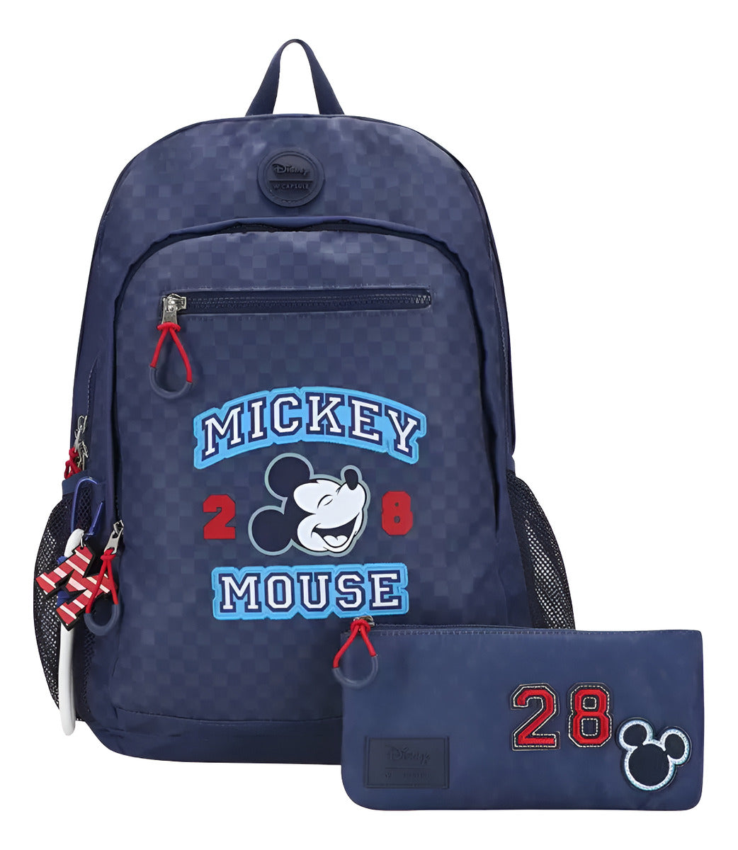 Piagui Mochila Juvenil Con Lapicera Mickey Mouse