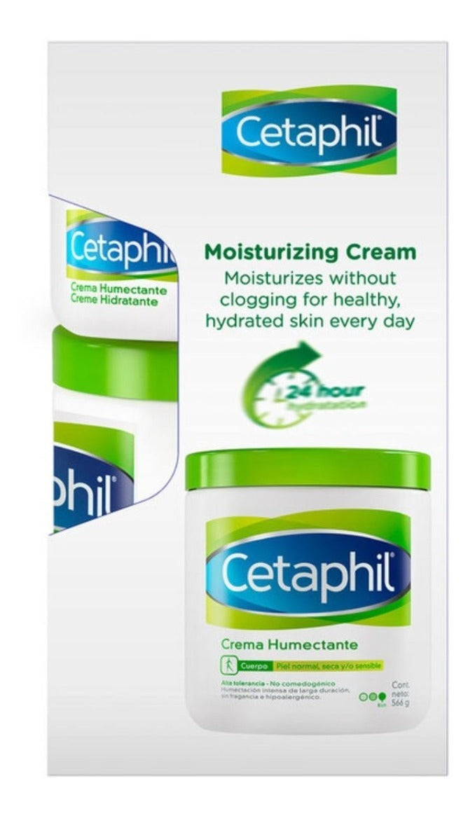 Cetaphil, Paquete Crema Hidratante 566g + 250g (piel Seca)