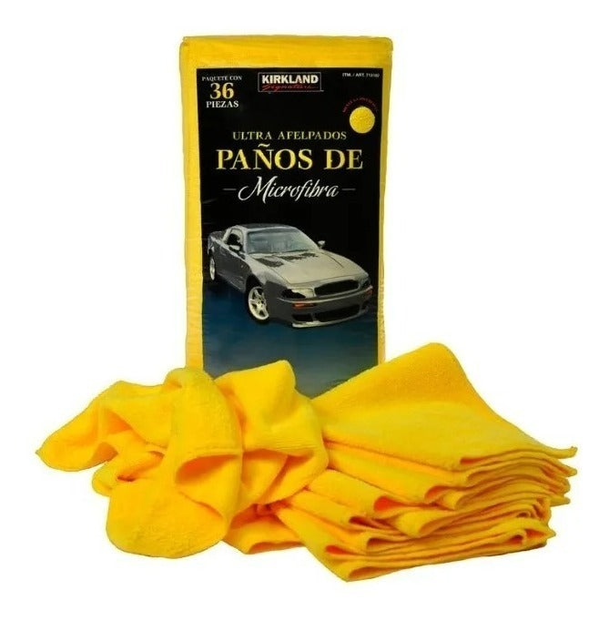 Toalla Microfibra Trapo Kirkland Paq 36 Paños Afelpados
