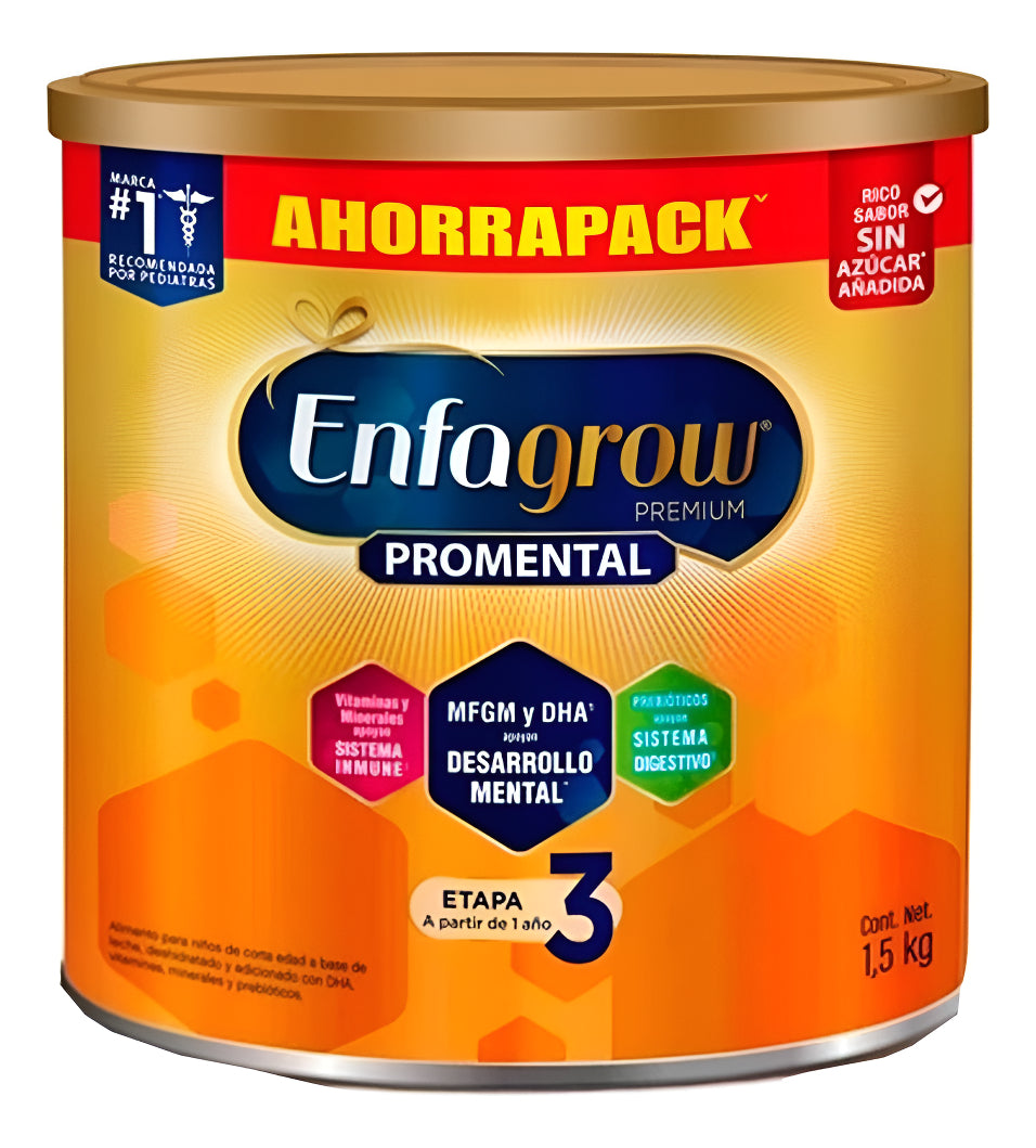 Lecheenfagrow Premium 3 Natural  Lata 1.5kg 12 Meses 3 Años