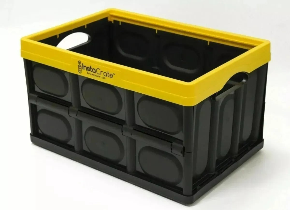 Caja Plegable Instacreate Negra 46 Lts Almacena Organiza