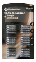 Pilas Triple Aaa  Member's Mark 48 Pilas Alkalinas