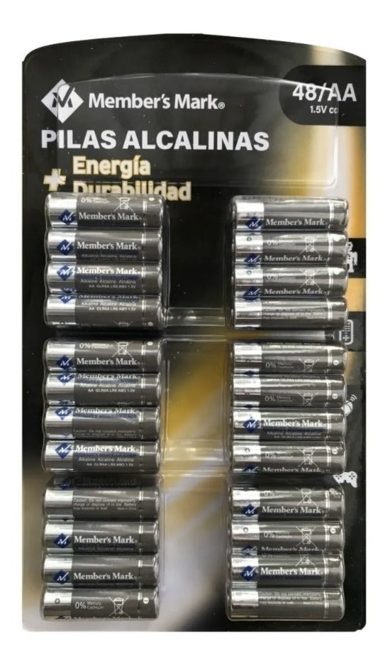 Pilas Doble Aa  Member's Mark 48 Pilas Alkalinas