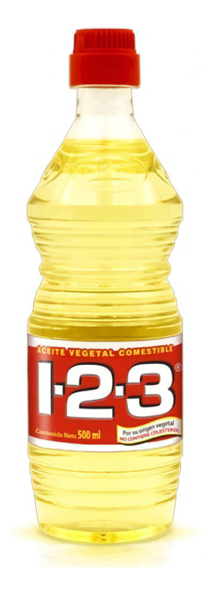 Aceite Vegetal 1-2-3 Caja Con 12 Pz De 1 Lt C/u Aceite 123
