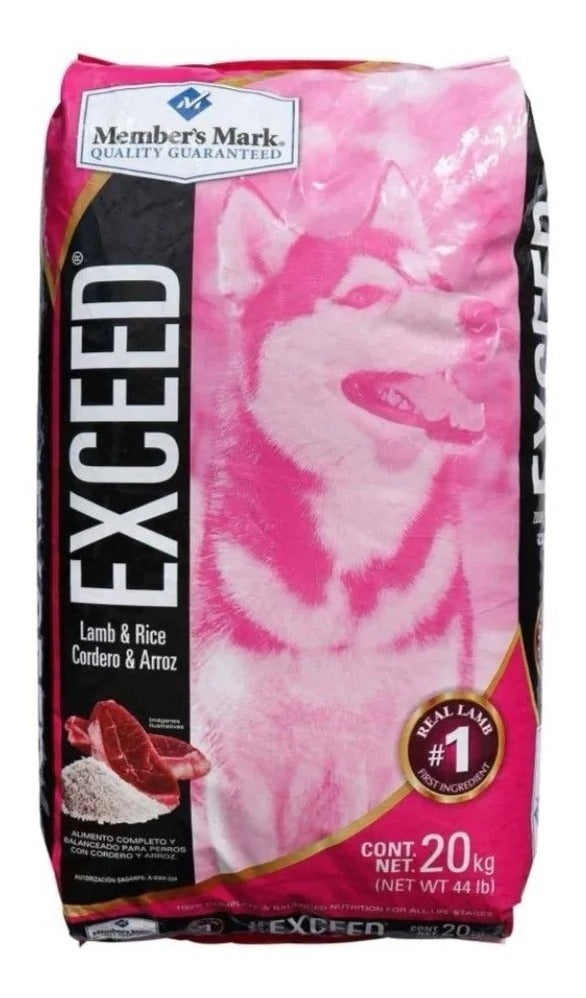 Alimento Para Perro Exceed Cordero Y Arroz 20 Kgs Croquetas