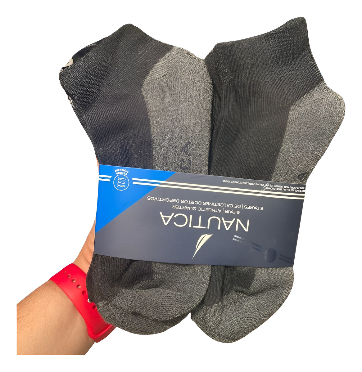 Calcetines Cortos Nautica Tines 6 Pares Hombre Deportivos