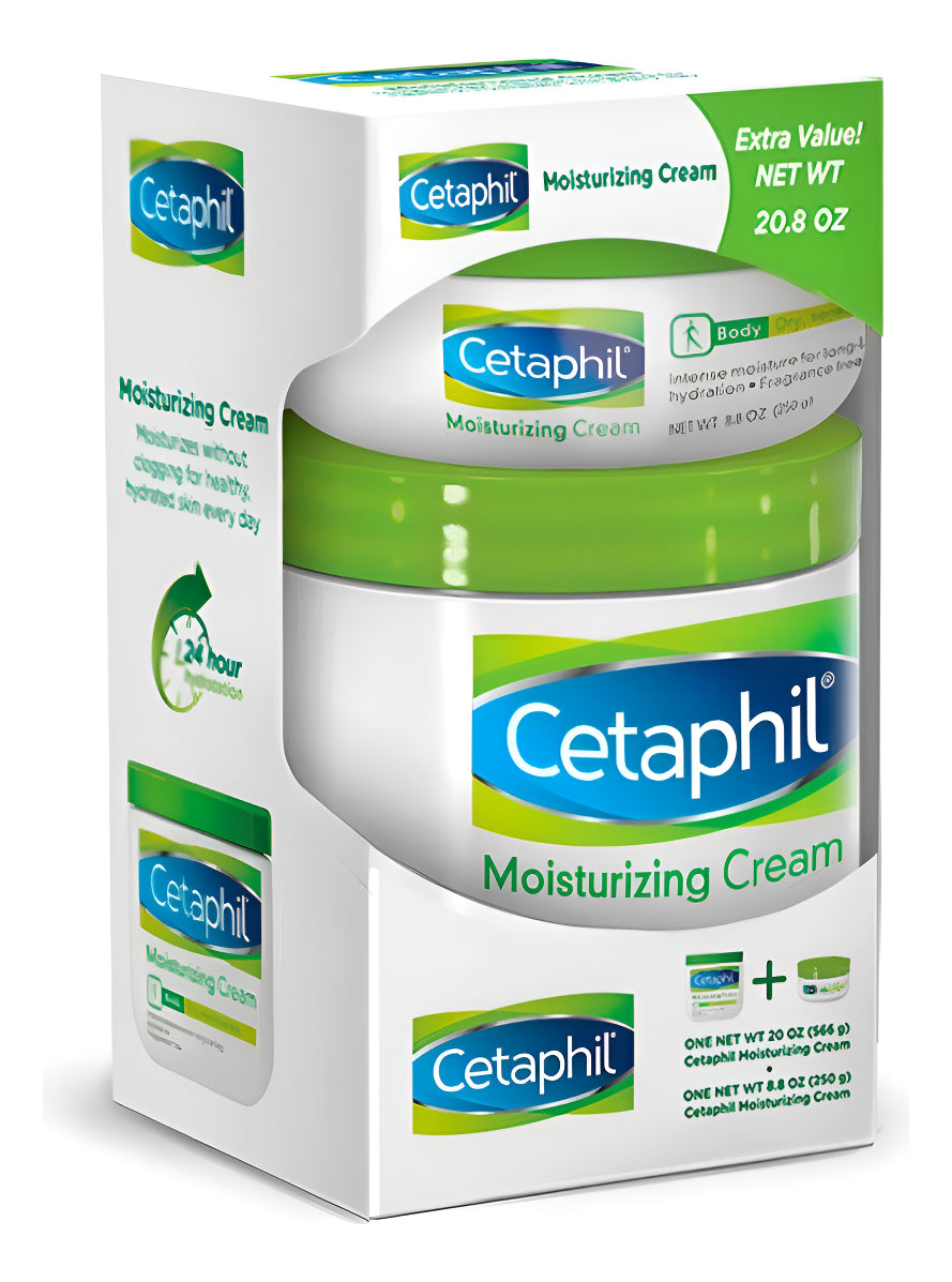 Cetaphil, Paquete Crema Hidratante 566g + 250g (piel Seca)