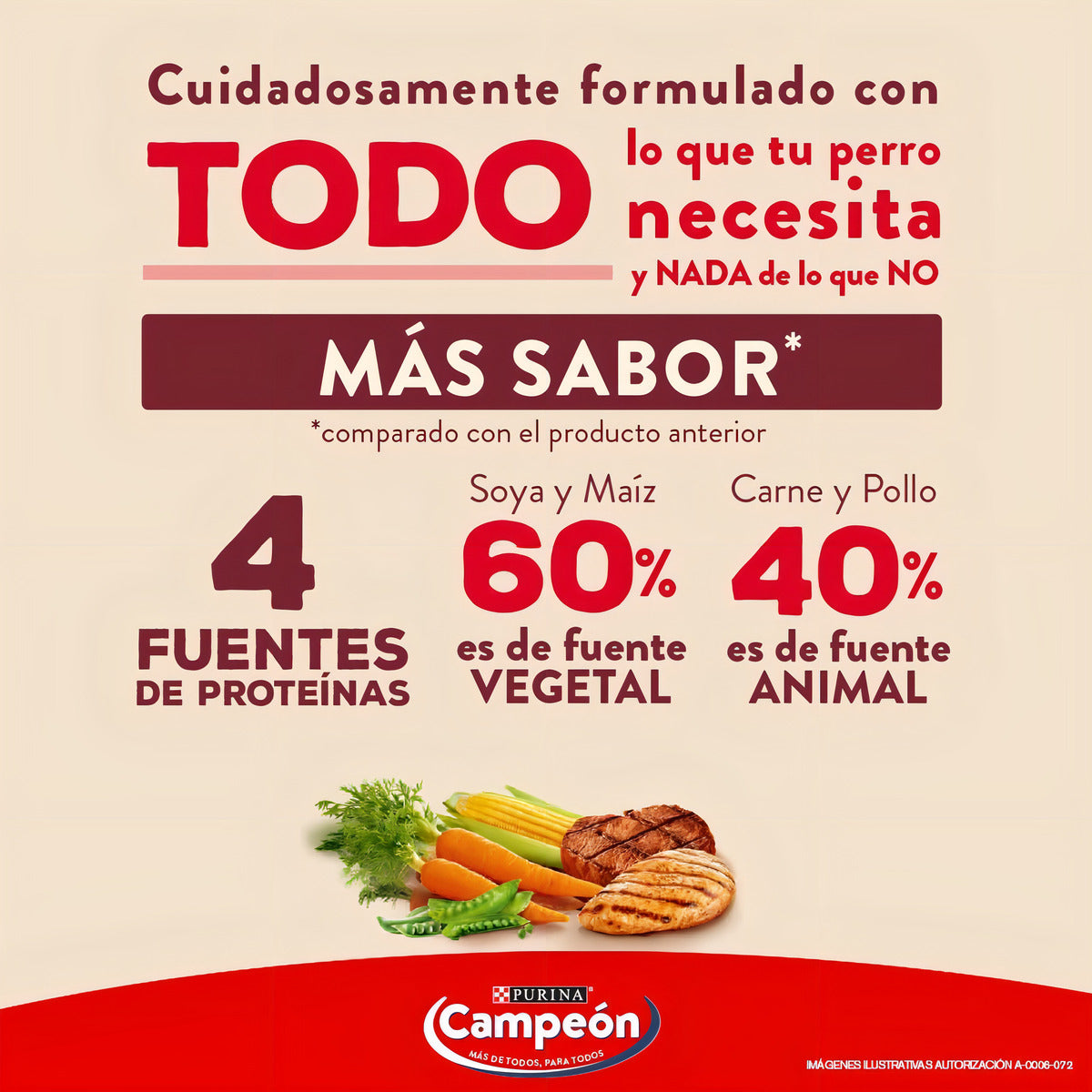 Purina Campeon Croquetas Carne Con Vegetales Adulto 25kg