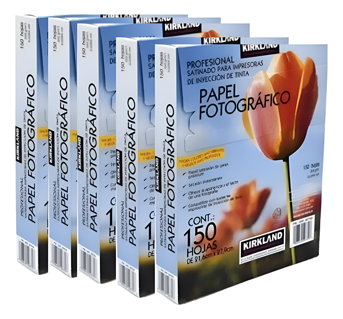 5 Pack Papel Fotográfico Kirkland - 750 Hojas