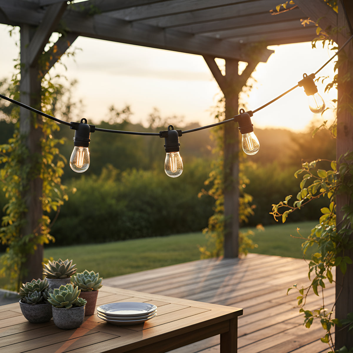 Serie Luces Led Estilo Vintage Member's Mark Con 24 Focos