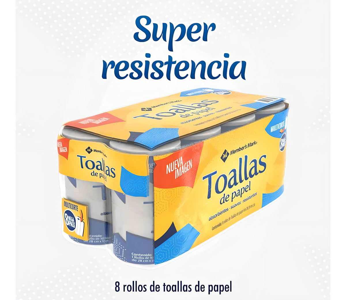 Servitoallas Member's Mark Con 8 Piezas Super Absorventes