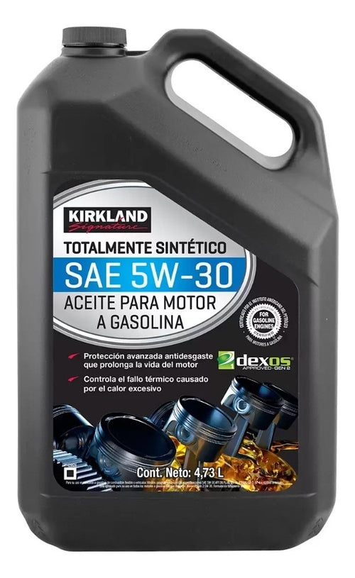 Aceite Sintético Kirkland Signature 5w-30 2 Pzas 4.73 Litros