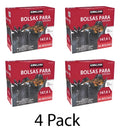 4 Pack  Bolsas Para Basura Kirkland 147 L  90 Pz (4 Cajas)