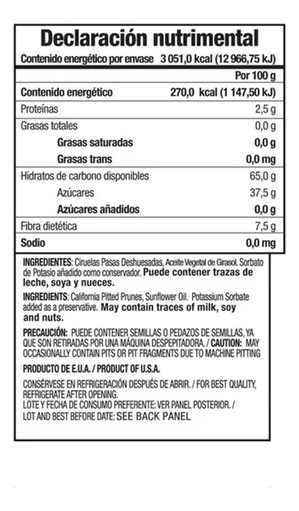 Ciruelas Pasas Member's Mark Bolsa De 1.13 Kg