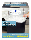 4 Pack Bolsas De Basura Med.  (2000) Bolsas 37l Members Mark