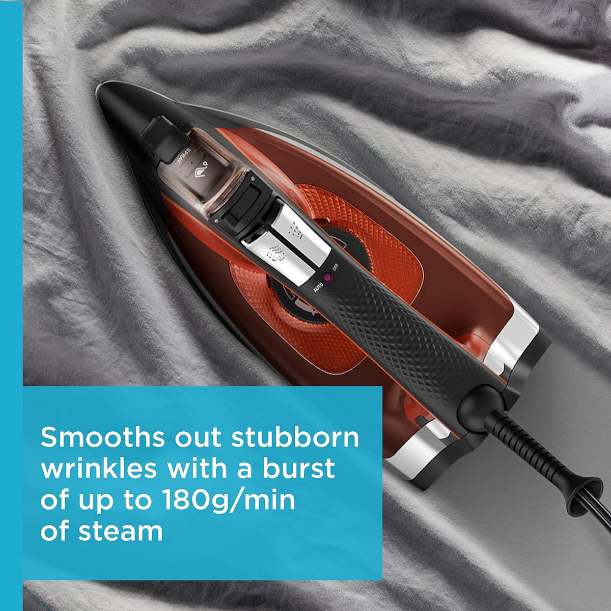 Plancha De Vapor, 1700 Vatios, Color Negro Rowenta Dw23