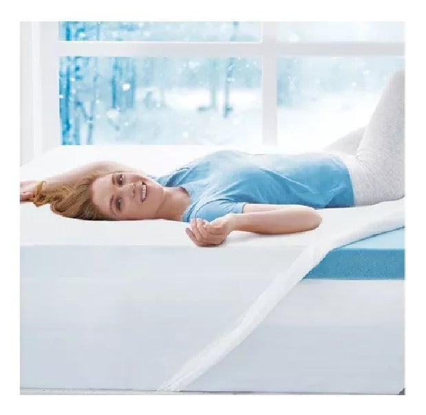 Cubre Colchon Con Espuma De Memoria  King Size Novaform