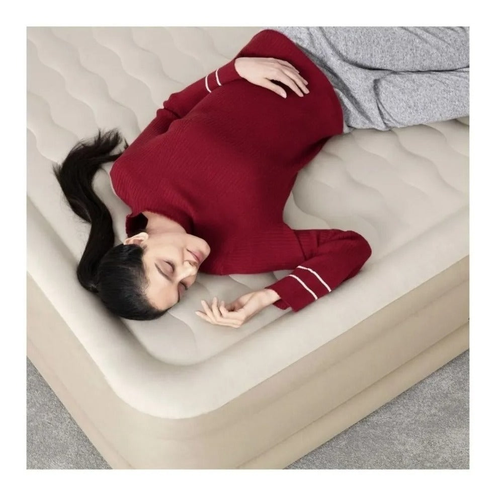 Colchón Cama Inflable Queen Size Con Bomba Eléctrica Bestway