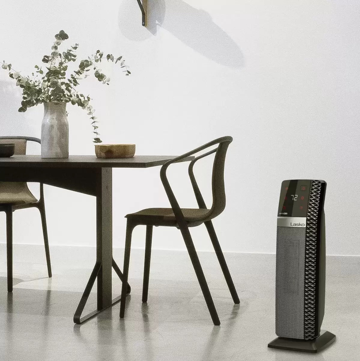 Lasko, Calentador De Torre De Cerámica Con Control  Negro