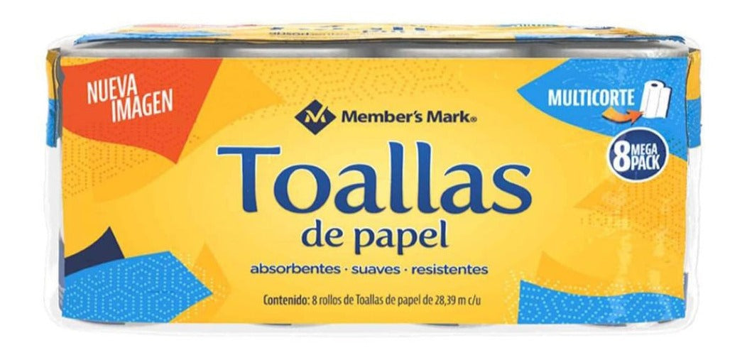 Servitoallas Member's Mark Con 8 Piezas Super Absorventes