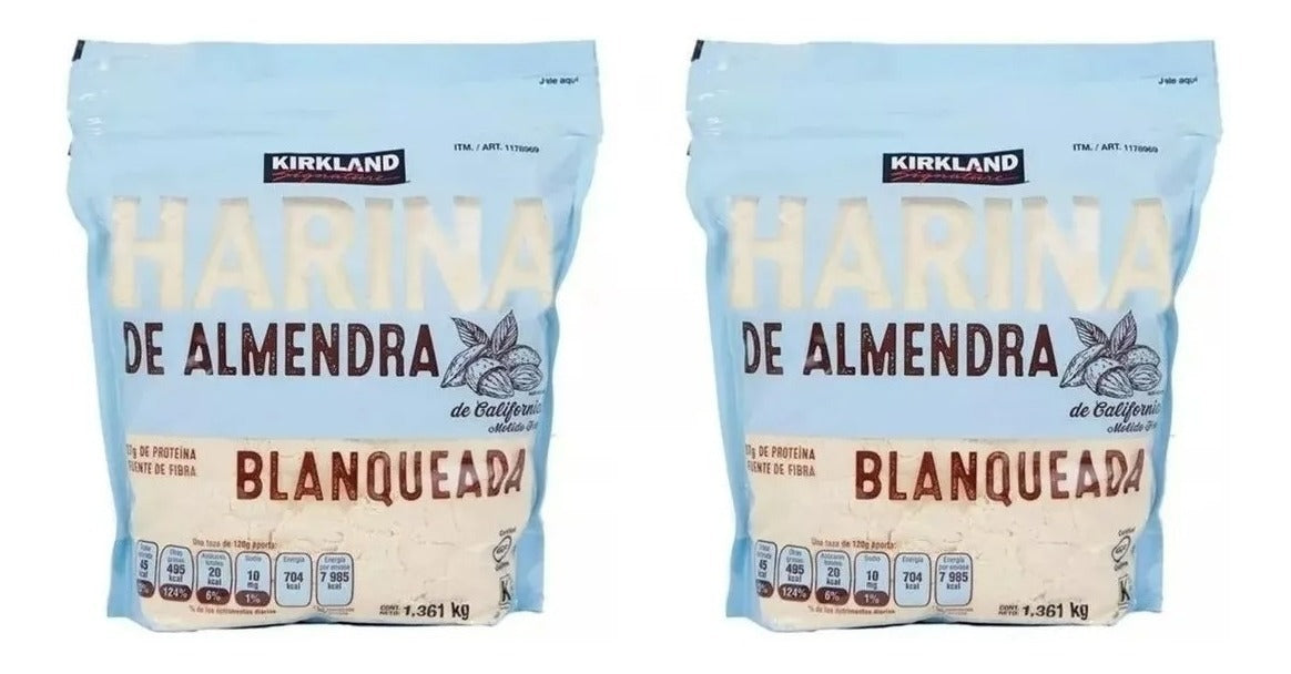 2 Pack Harina De Almendra Blanqueada Kirkland 2.72kg Total