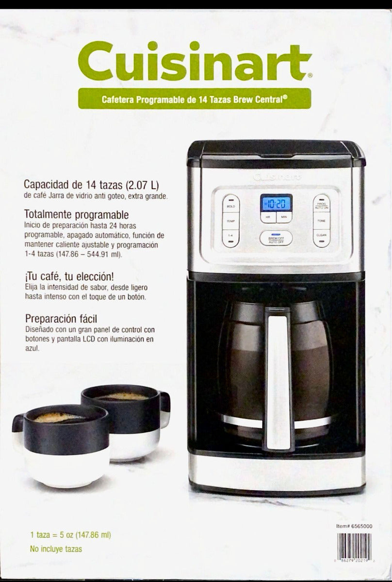 Cafetera Cuisinart Programable De 14 Tazas (2.07 L) Doble Fi